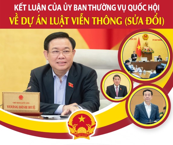 KẾT LUẬN CỦA ỦY BAN THƯỜNG VỤ QUỐC HỘI VỀ DỰ ÁN LUẬT VIỄN THÔNG (SỬA ĐỔI)